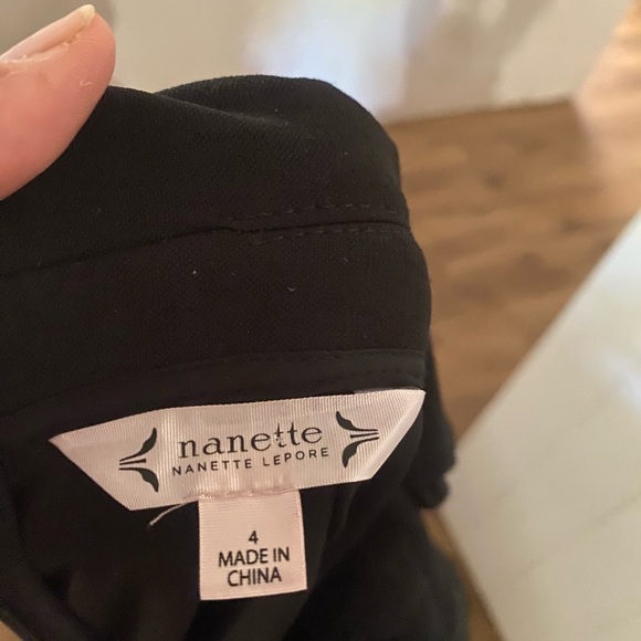 Nanette Lepore Black Midi Dress with Button Detail - Picture 9 of 9